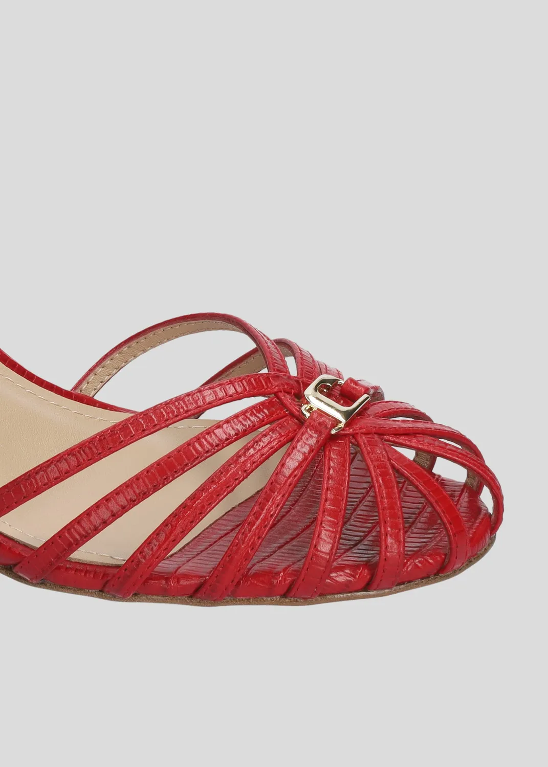 Lola Cruz Tango 65 sandales à talons rouge talon 6,5 cm