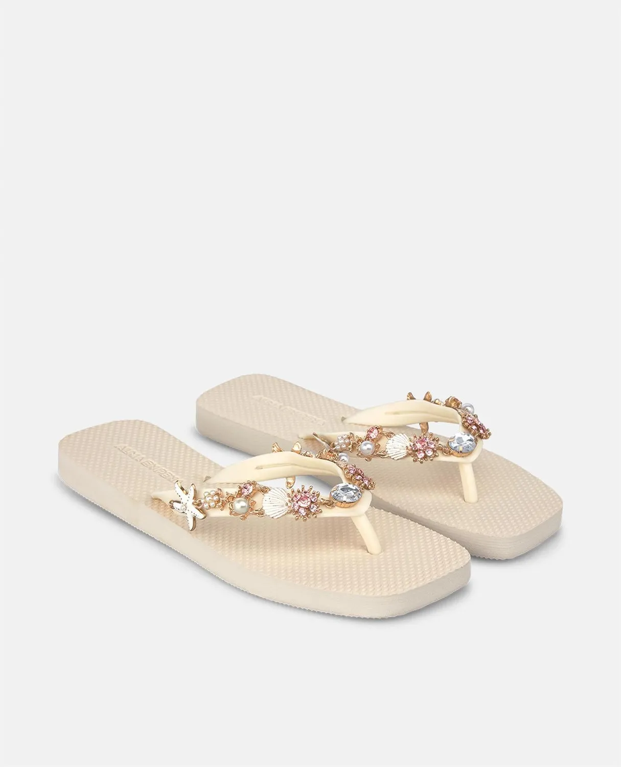 Alma en Pena V269007 tongs blanches plage plates