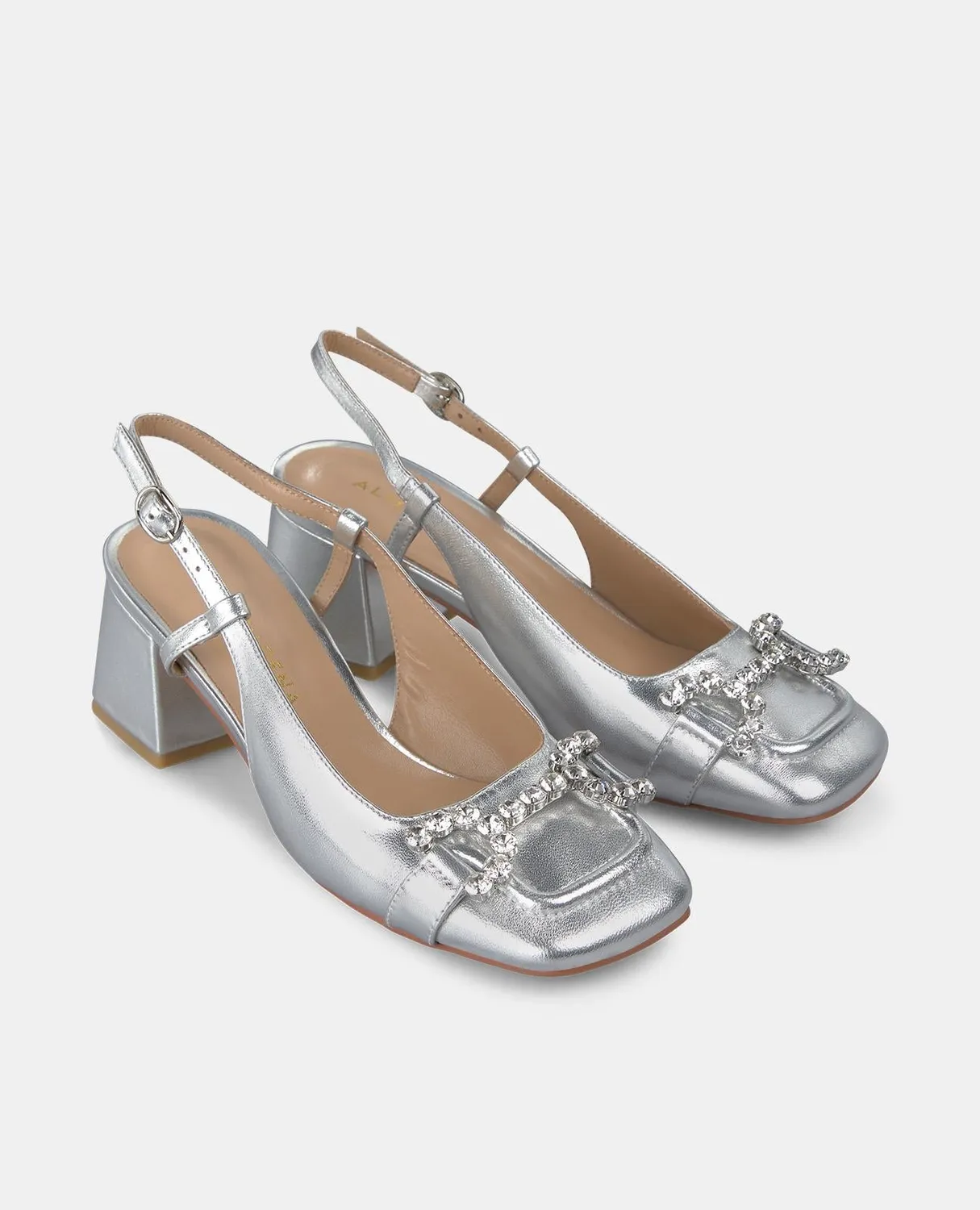 Alma en Pena V250571 escarpins slingback argent talon 5,5cm