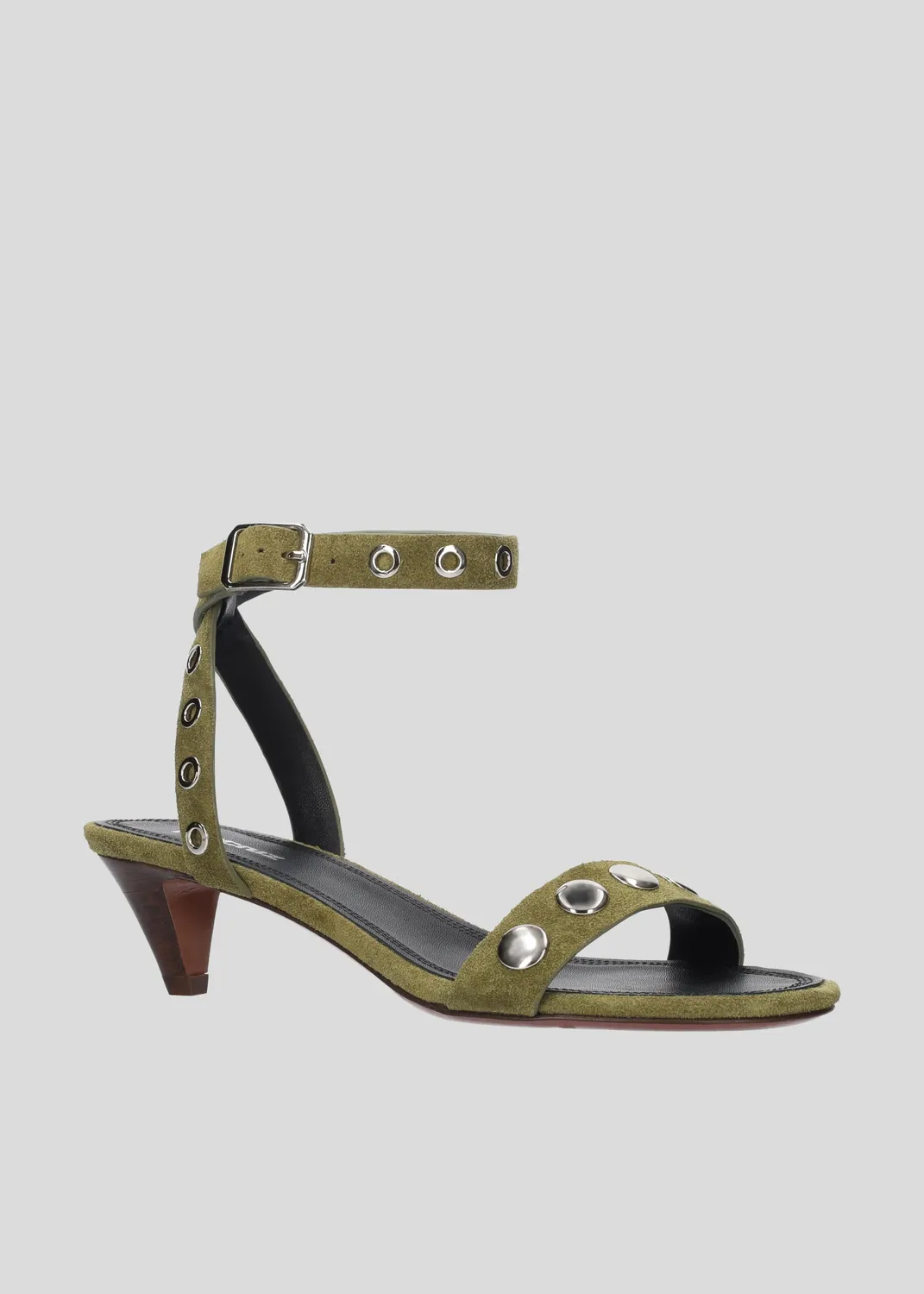 Lola Cruz Maïna Sandal 45 sandales à talons kaki petit talon
