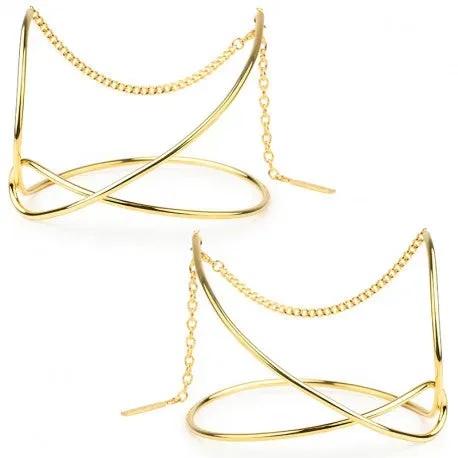 Maison Ernest Labyrinthe bijou Or pour talons hauts