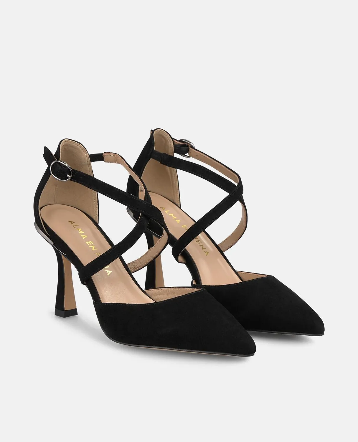 Alma en Pena I250395 escarpins noirs cuir talon 9 cm