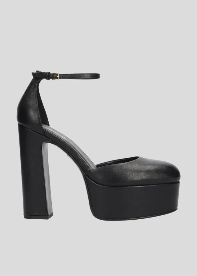 Lola Cruz Mencia Platforms 130 escarpins noirs plateforme
