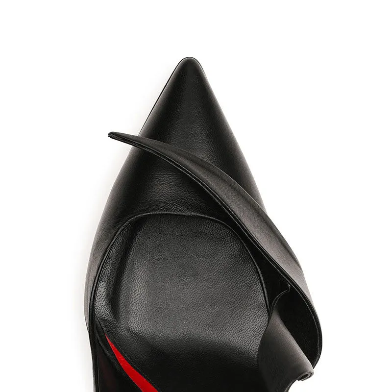 Maison Ernest Jasmin 100 escarpins cuir mat noir