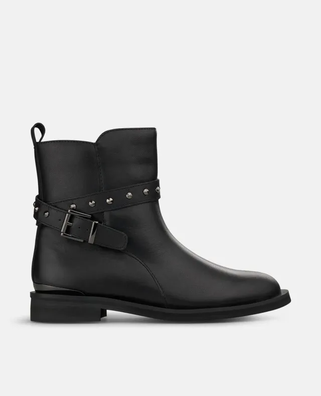 Alma en Pena I2554302 bottines plates noir cuir