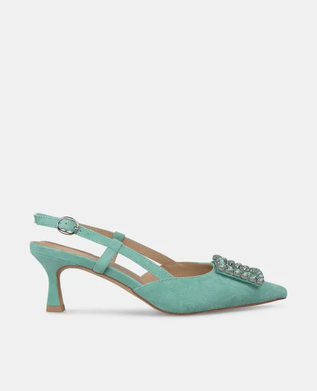 Alma en Pena V250658 escarpins vert menthe talon 6 cm