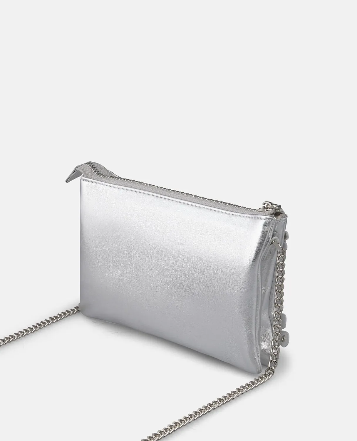 Alma en Pena V26BG050 sac bandoulière cuir argenté