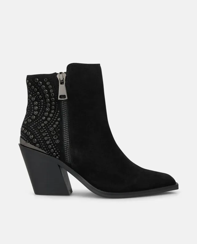 Alma en Pena I2652609C bottines noires cuir strass
