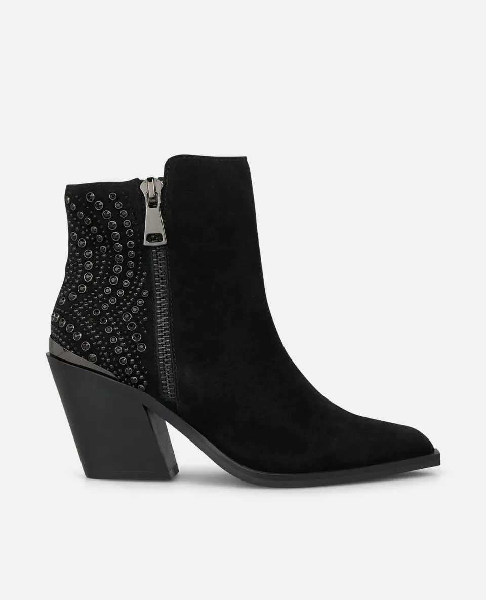 Alma en Pena I2652609C bottines noires cuir strass