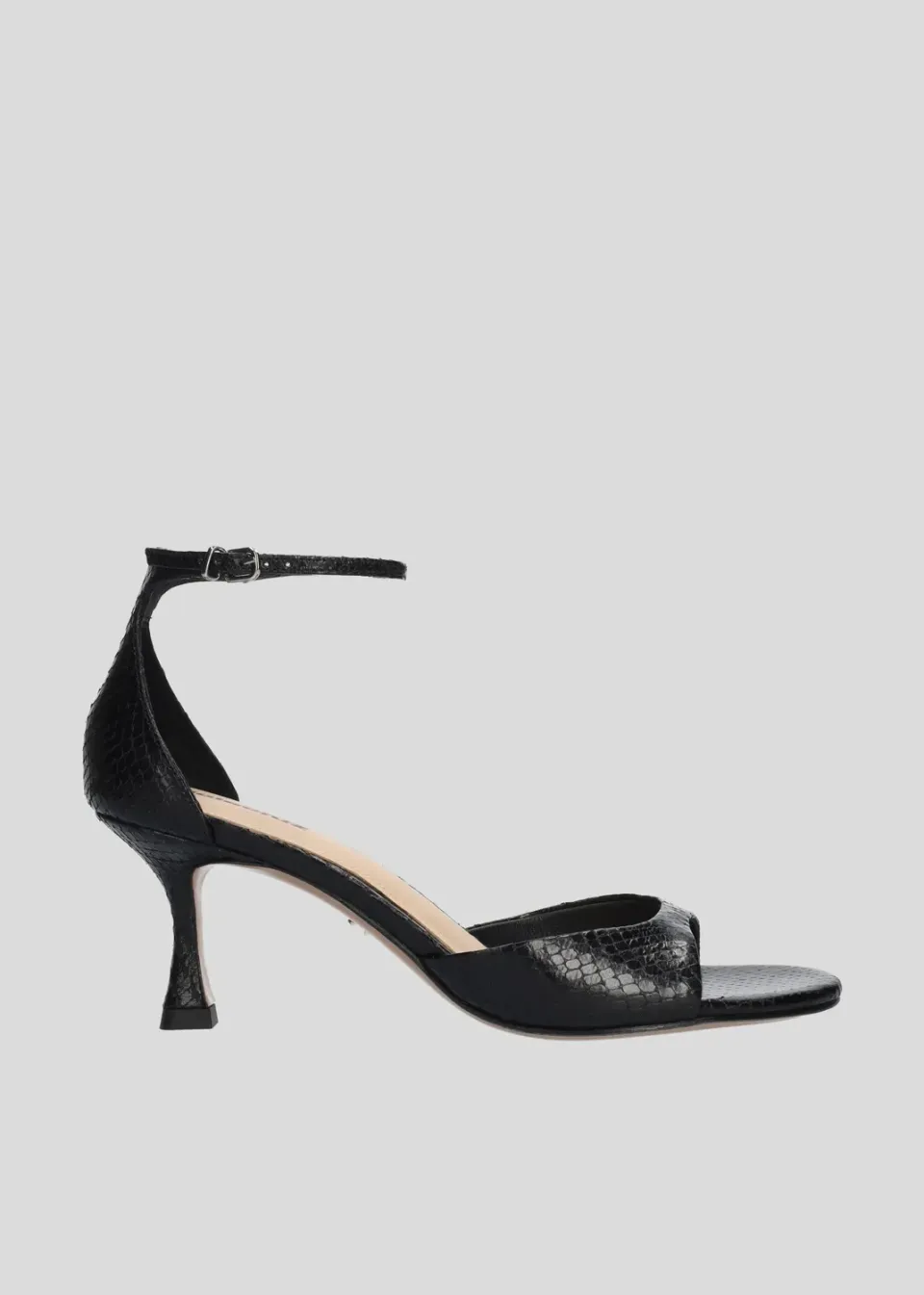 Lola Cruz Kumala 65 sandales à talon noir 6,5 cm