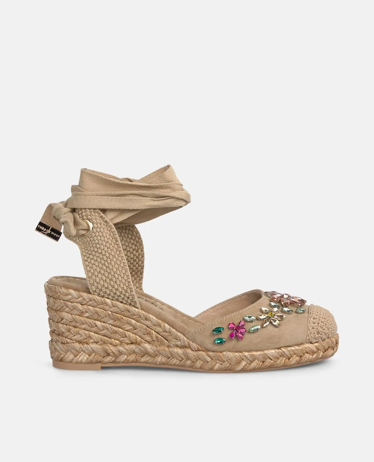 Alma en Pena V265692 espadrille compensée sable 6,5 cm
