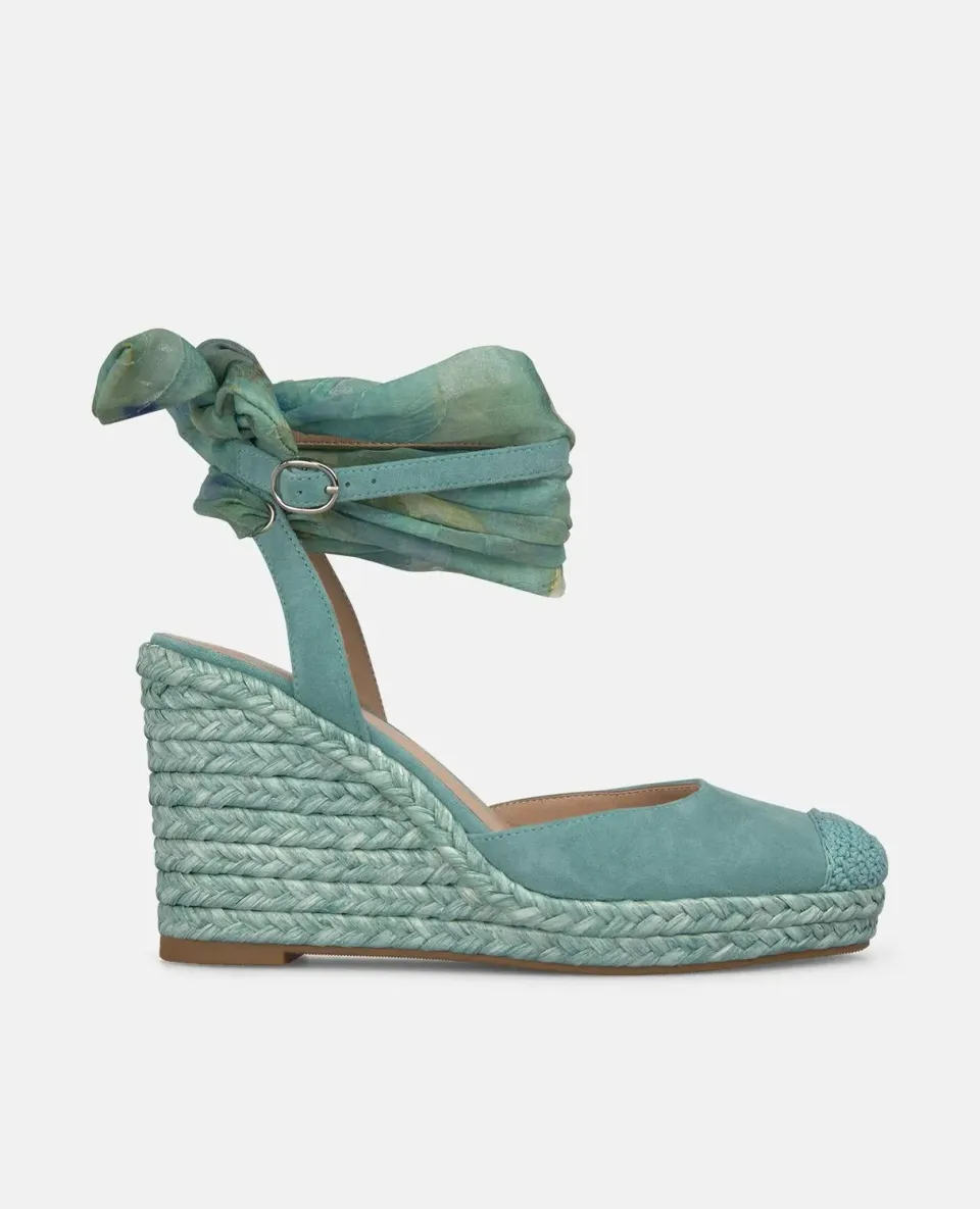 Alma en Pena V265600 espadrilles compensées jade 9,5 cm