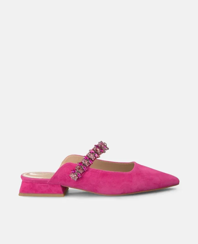 Alma en Pena V250491 mules fuchsia strass talon 2 cm
