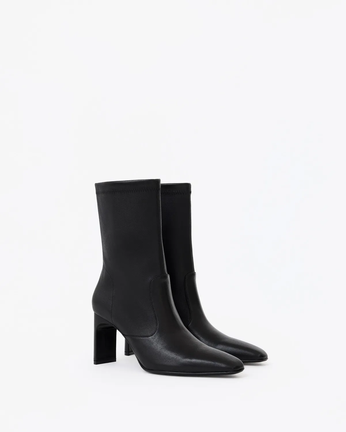 Mi/Mai Verner Black bottines noir stretch 8cm