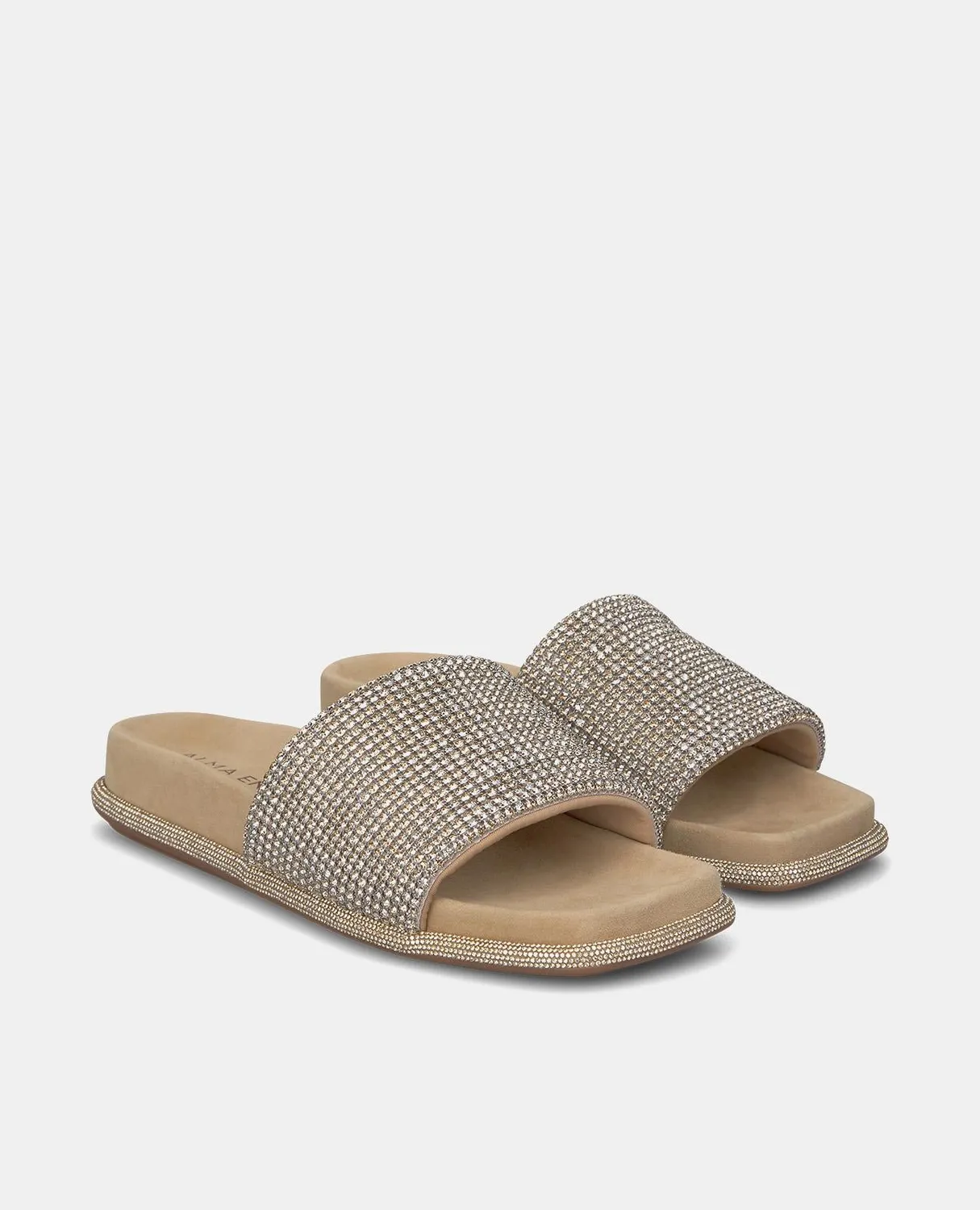 Alma en Pena V240880 sandales plates beige strass