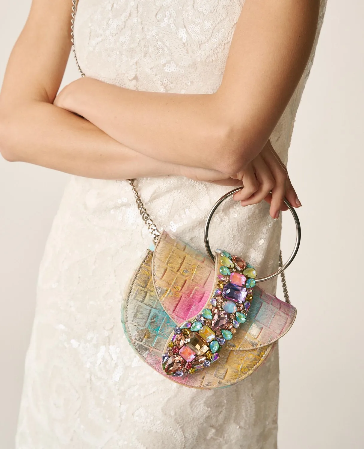Alma en Pena BG101 sac bandoulière cuir serpent lune
