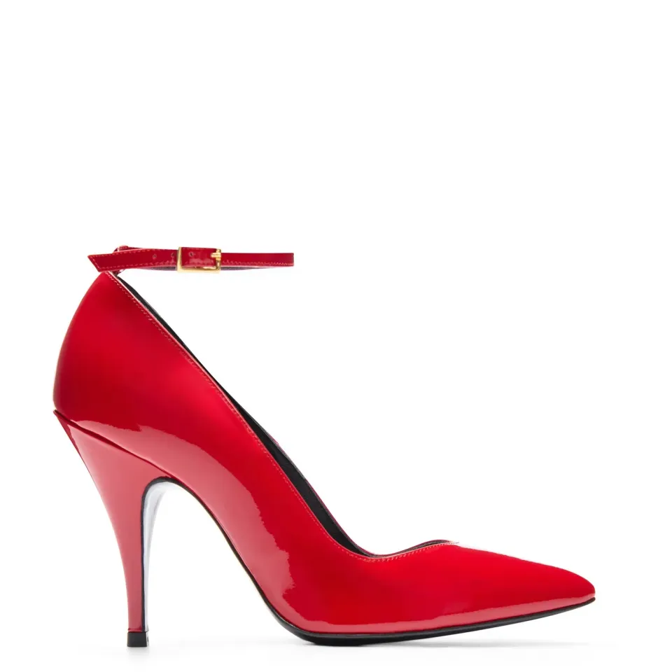 Maison Ernest Go 100 escarpins rouge cuir vernis