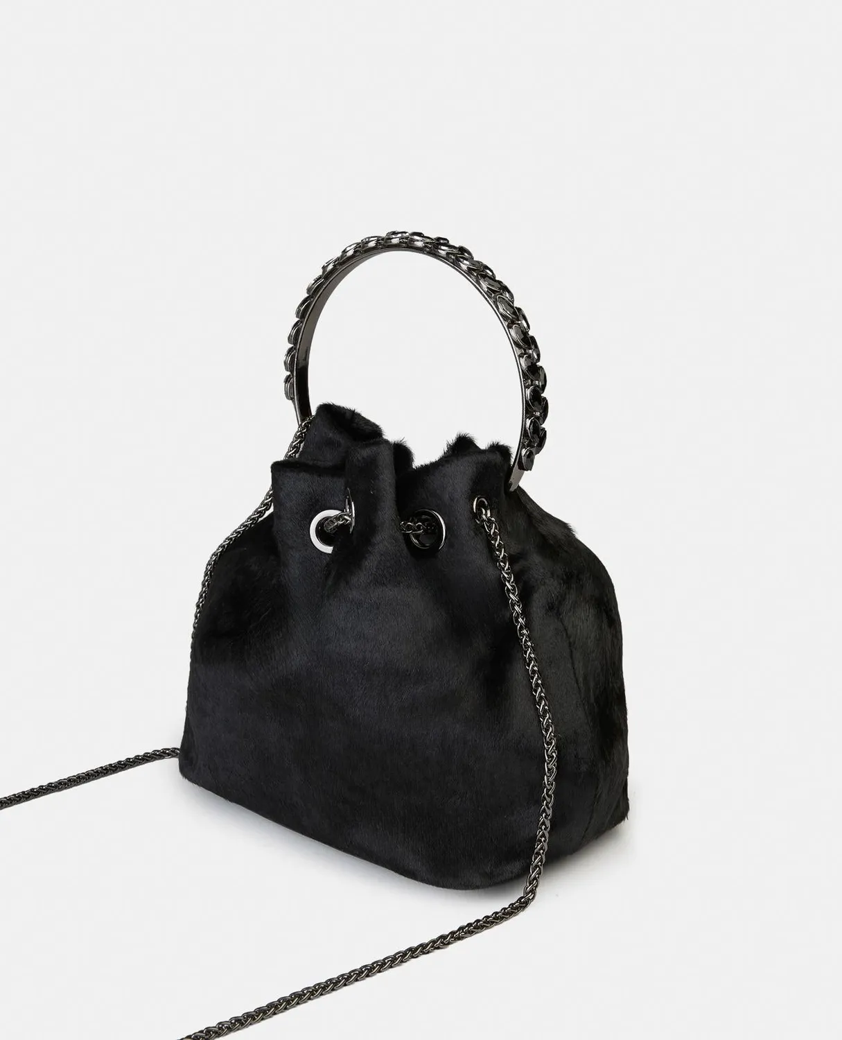 Alma en Pena BG110 sac bombonera noir cuir chaîne