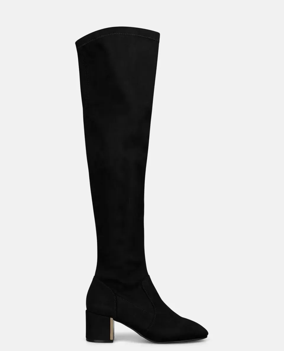 Alma en Pena I260494 botte haute noire talon 5,5 cm