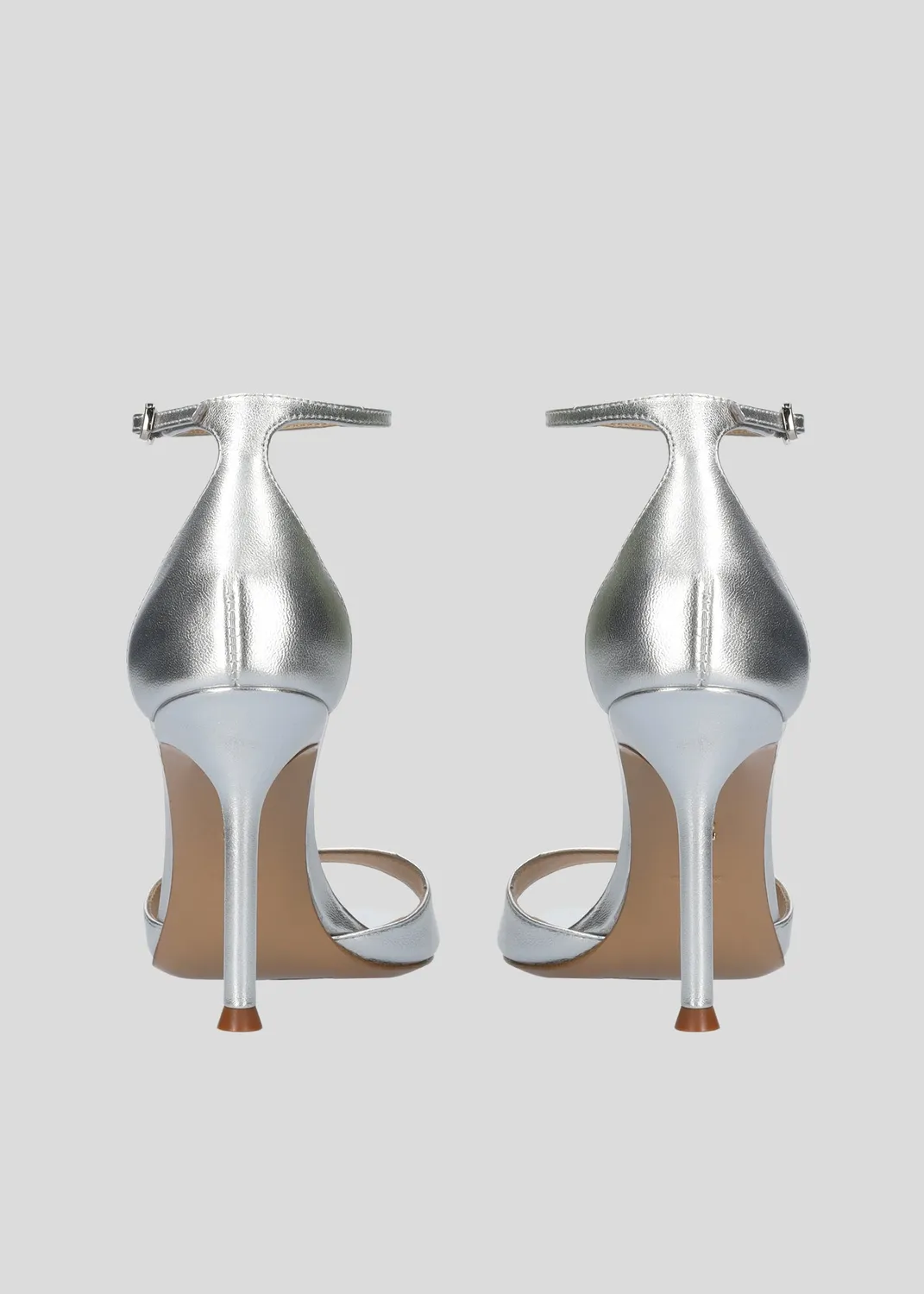 Lola Cruz Scarlett 95 sandales argent talon 9,5 cm