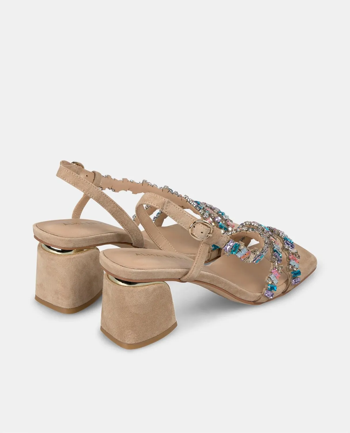 Alma en Pena V250951 sandales sable strass 6 cm
