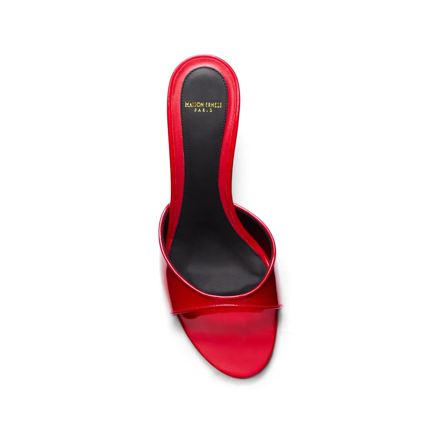 Maison Ernest Lidylle 55 mules rouge cuir vernis
