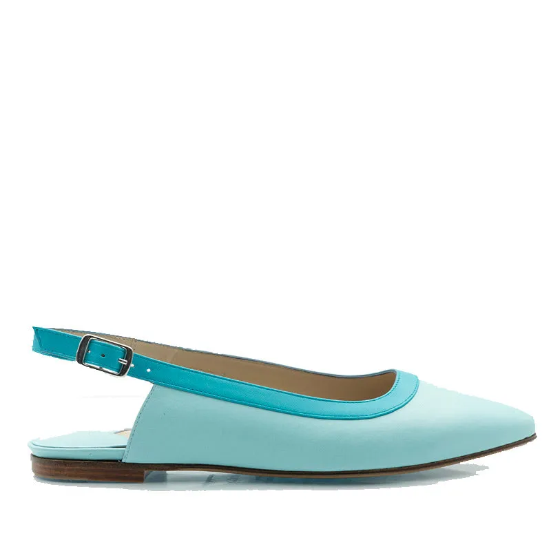 Bégum Paris Bahia ballerines denim foncé talon 1 cm