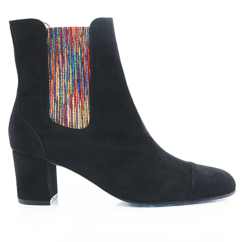 Bégum Paris Pimlico bottines noires cuir velours