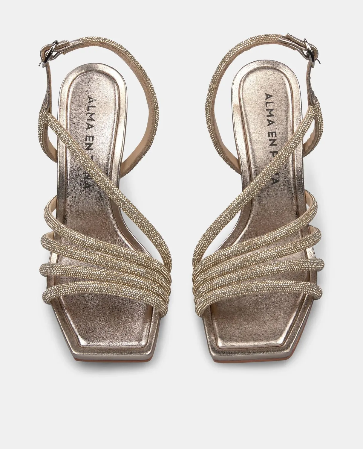 Alma en Pena V2508370 sandales talon bronze 9 cm