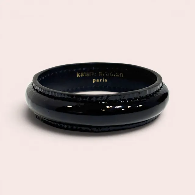 Karine Arabian JONC bracelet verni noir