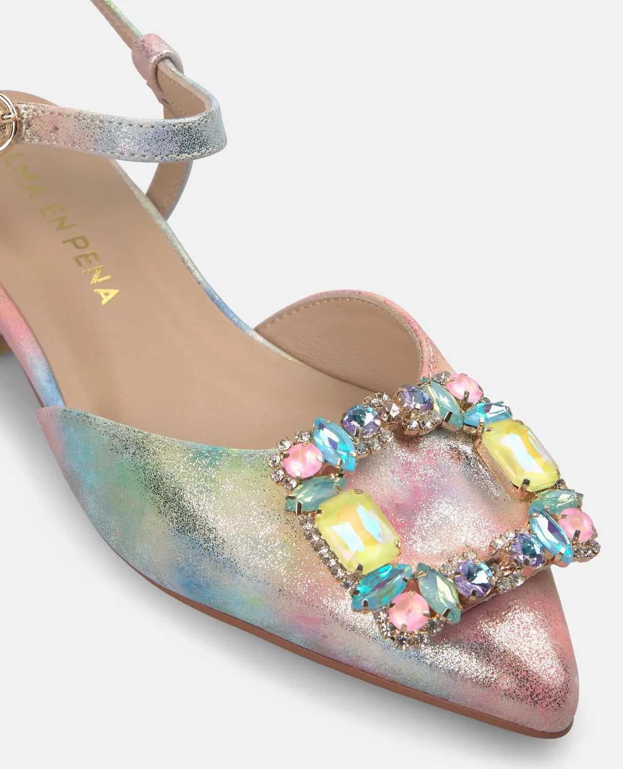 Alma en Pena V261002 escarpin plat rose cuir 2 cm