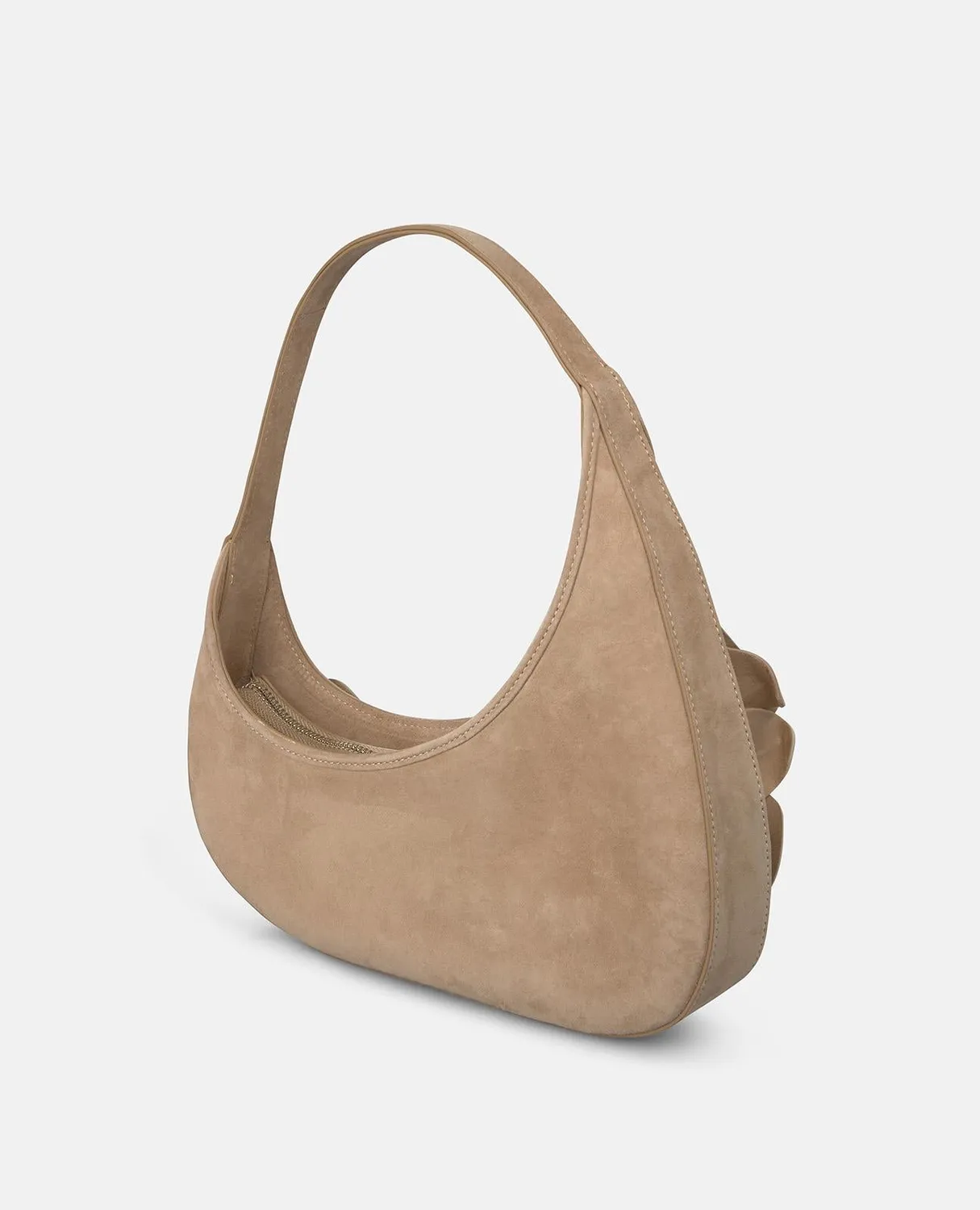 Alma en Pena V26BG027 sac épaule cuir arena fleurs