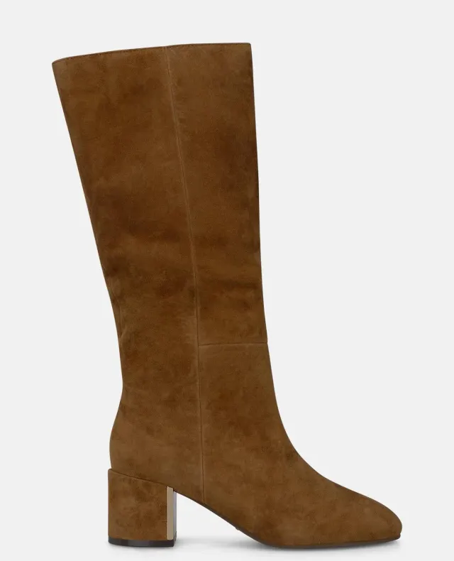 Alma en Pena I260491 bottes daim camel talon 5,5 cm