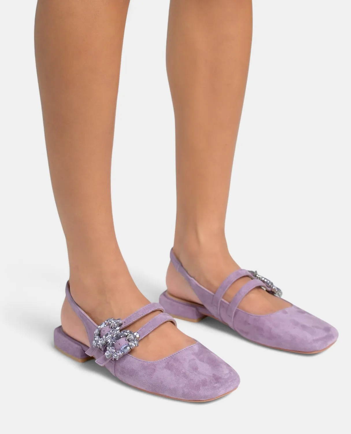 Alma en Pena V250501 ballerines violettes cuir plat