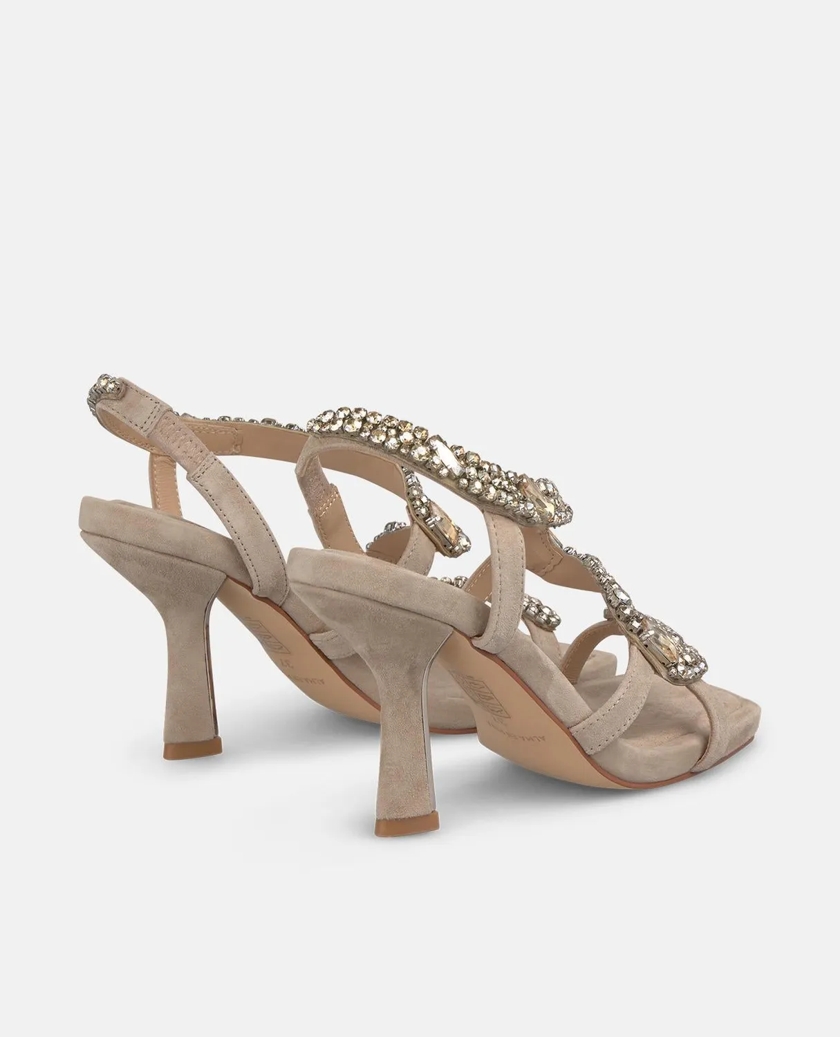 Alma en Pena I250087 sandales vison strass serpent 9 cm