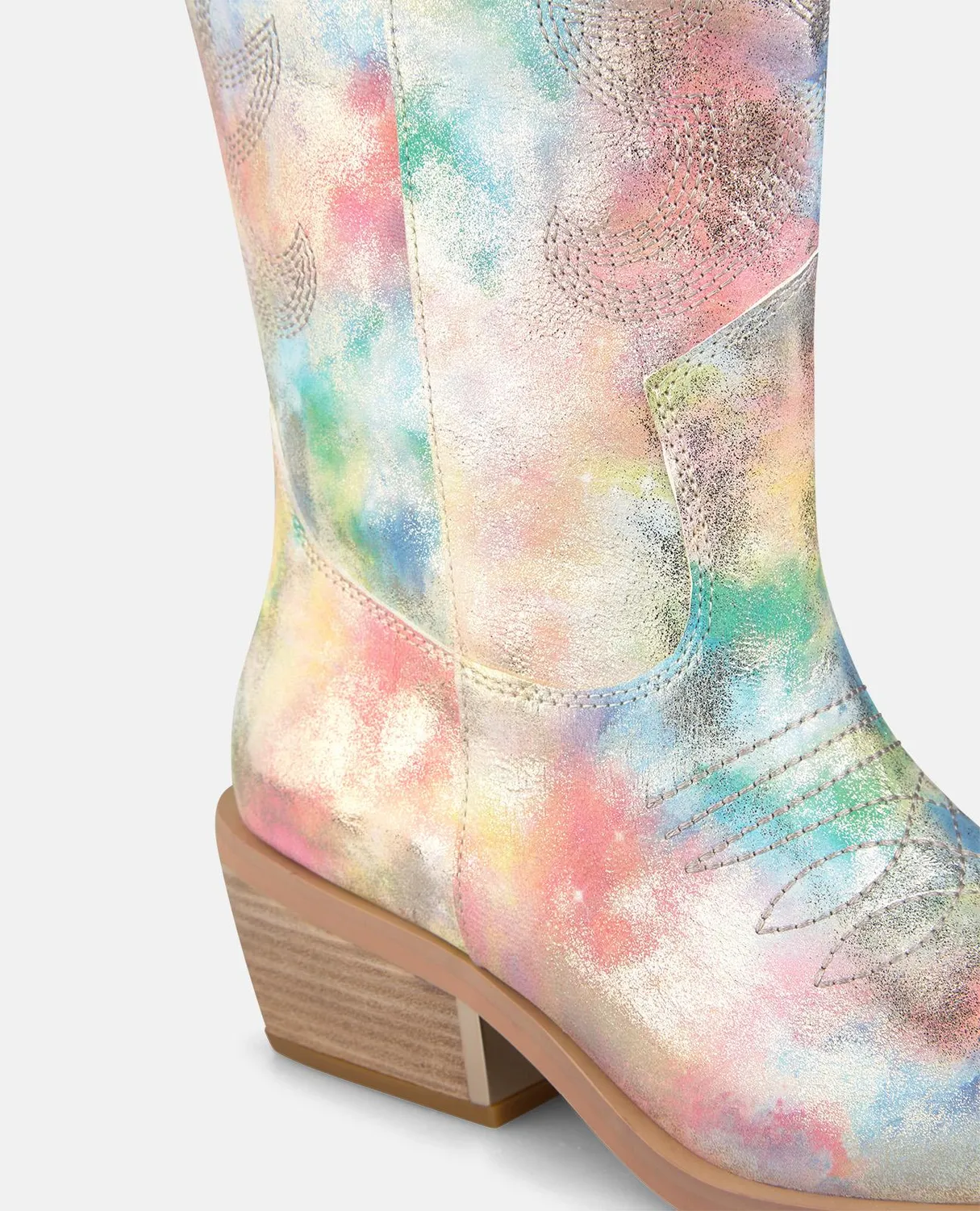 Alma en Pena V260254 bottes cowboy rose cuir 5 cm