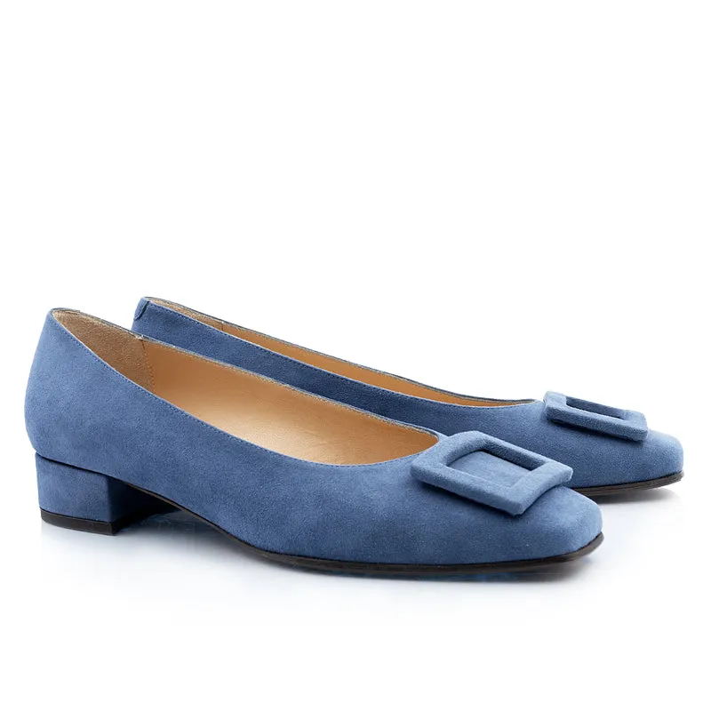 Bégum Paris Georgina escarpins bleu marine 2 cm