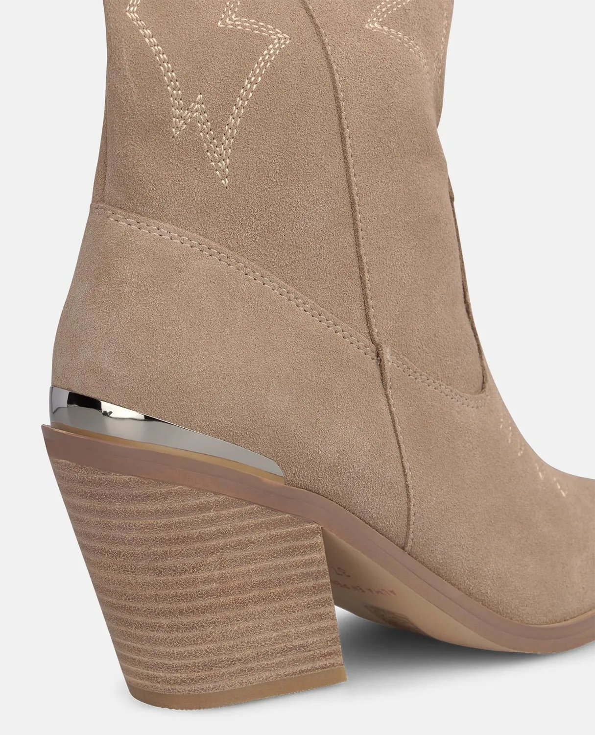 Alma en Pena I2652600C bottes cowboy daim vison talon 8 cm