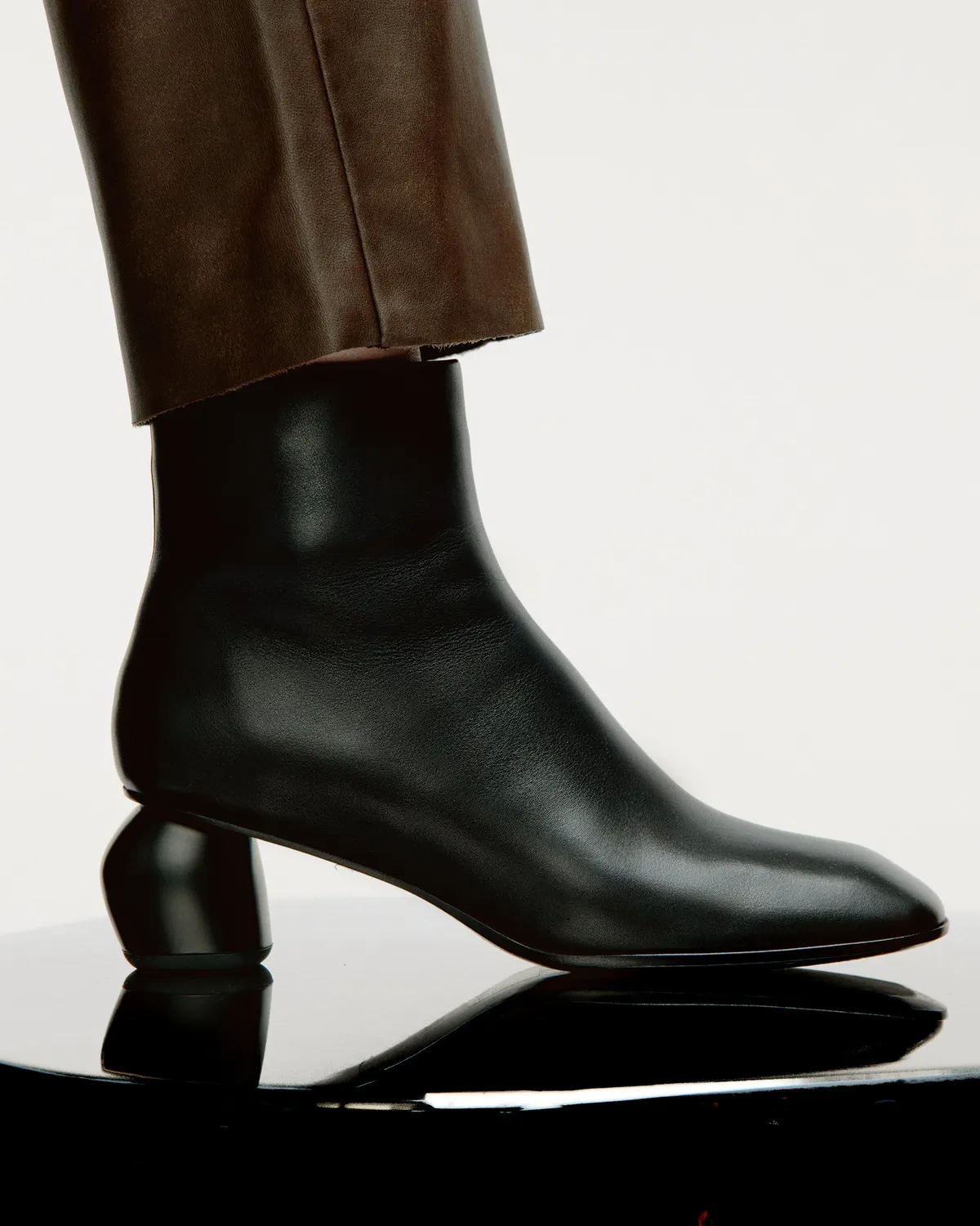 Mi/Mai Tadao Black bottines noir talon 5 cm