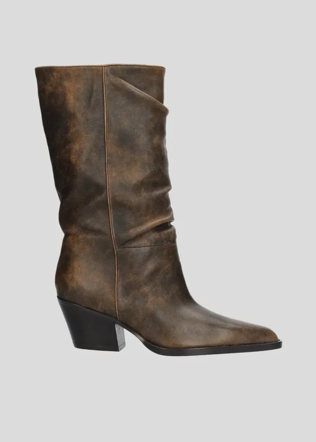 Lola Cruz Kara Boots 60 bottes chocolat talon 60