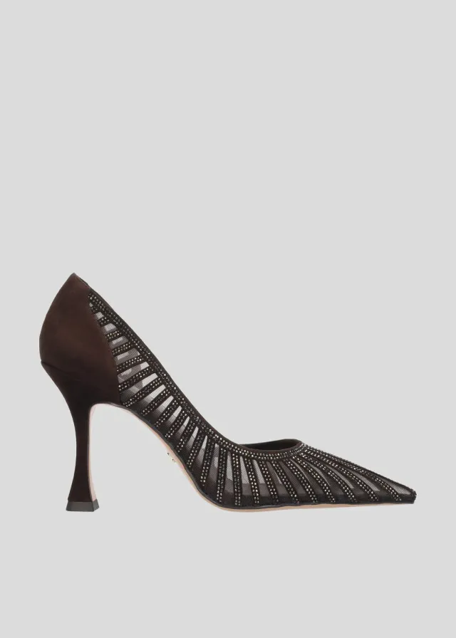 Lola Cruz Harper Pumps 95 escarpins chocolat 9,5 cm