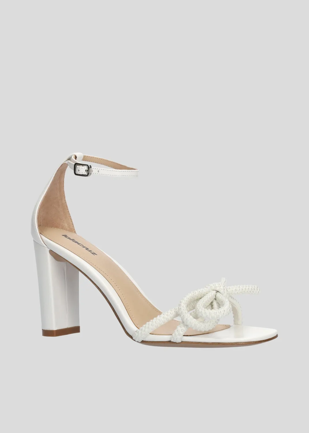 Lola Cruz Caroline sandale à talon blanc 35-42