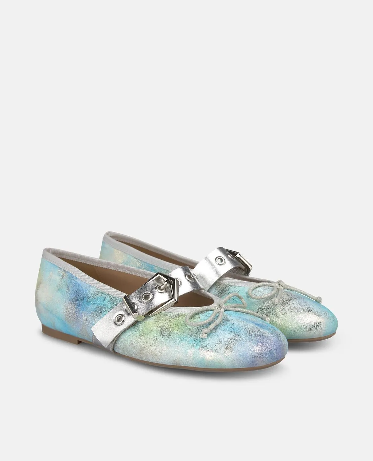 Alma en Pena V261300 ballerines bleu fantaisie plat
