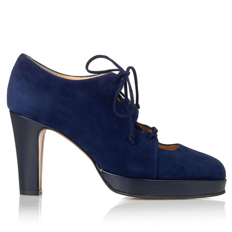 Bégum Paris Hanovre escarpin bleu marine talon 8,5 cm