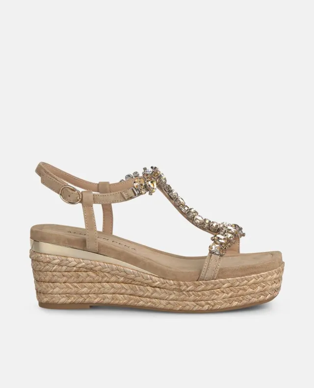 Alma en Pena V266506 espadrilles sable compensées