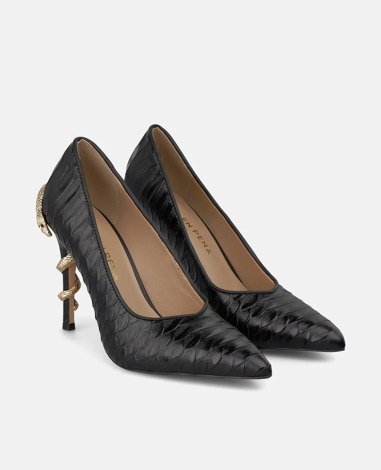 Alma en Pena I260258C escarpins cuir noirs talon 10 cm
