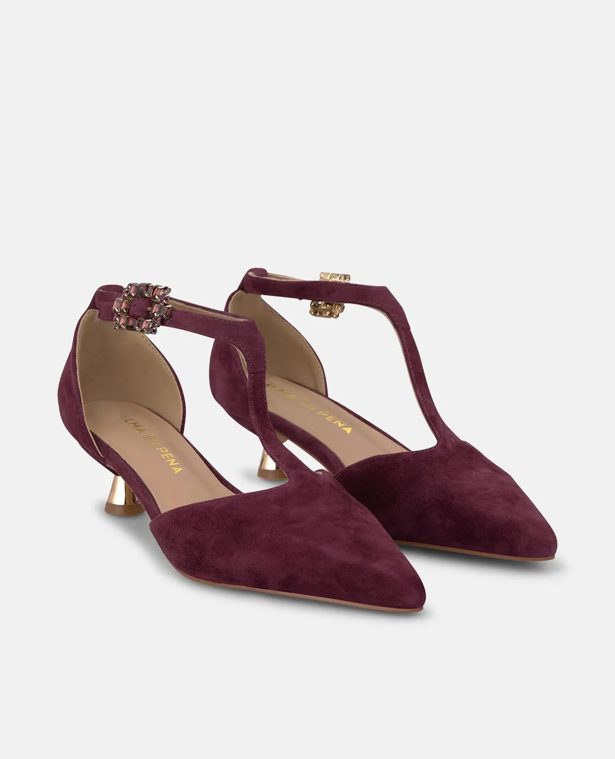 Alma en Pena I260202 escarpins bordeaux talon 4 cm