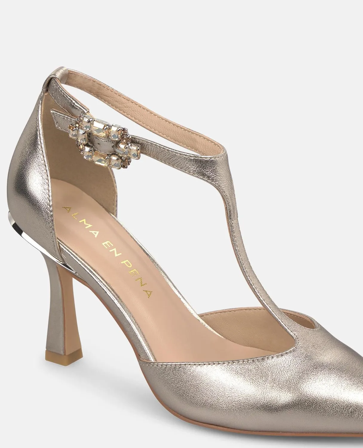 Alma en Pena V262006 escarpin cuir bronze 9 cm