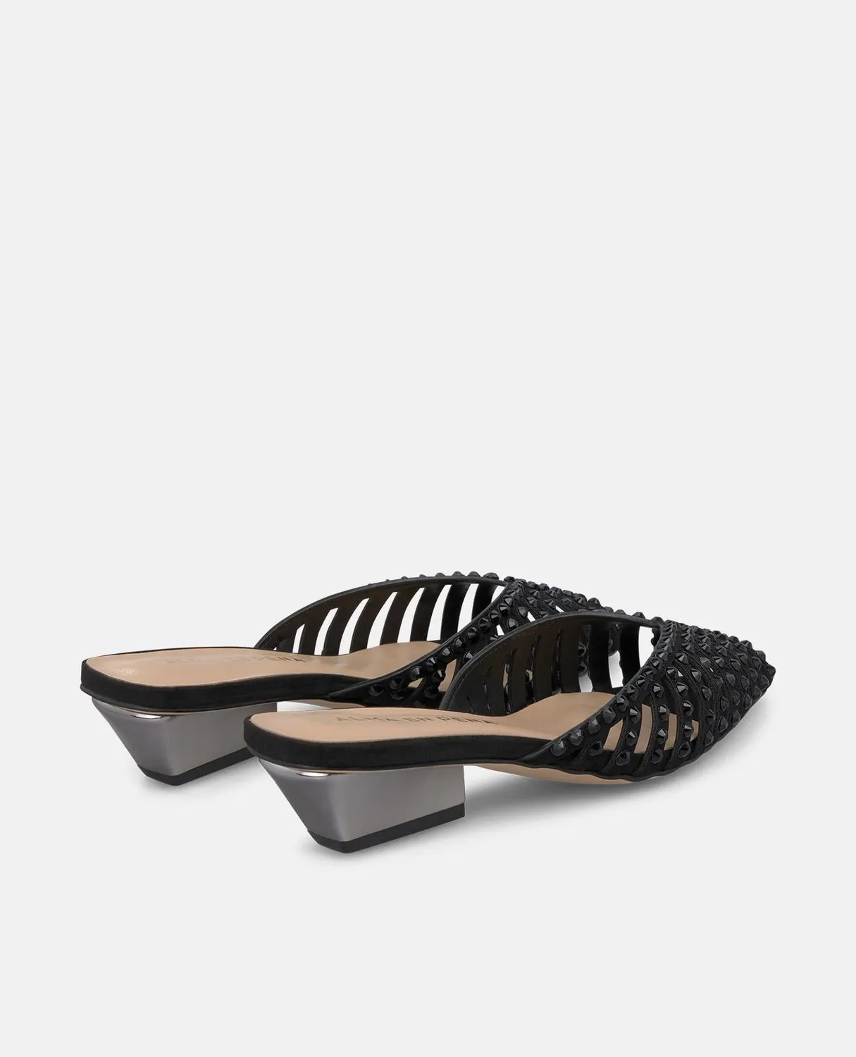 Alma en Pena V260755 mules noires résille talon 3 cm