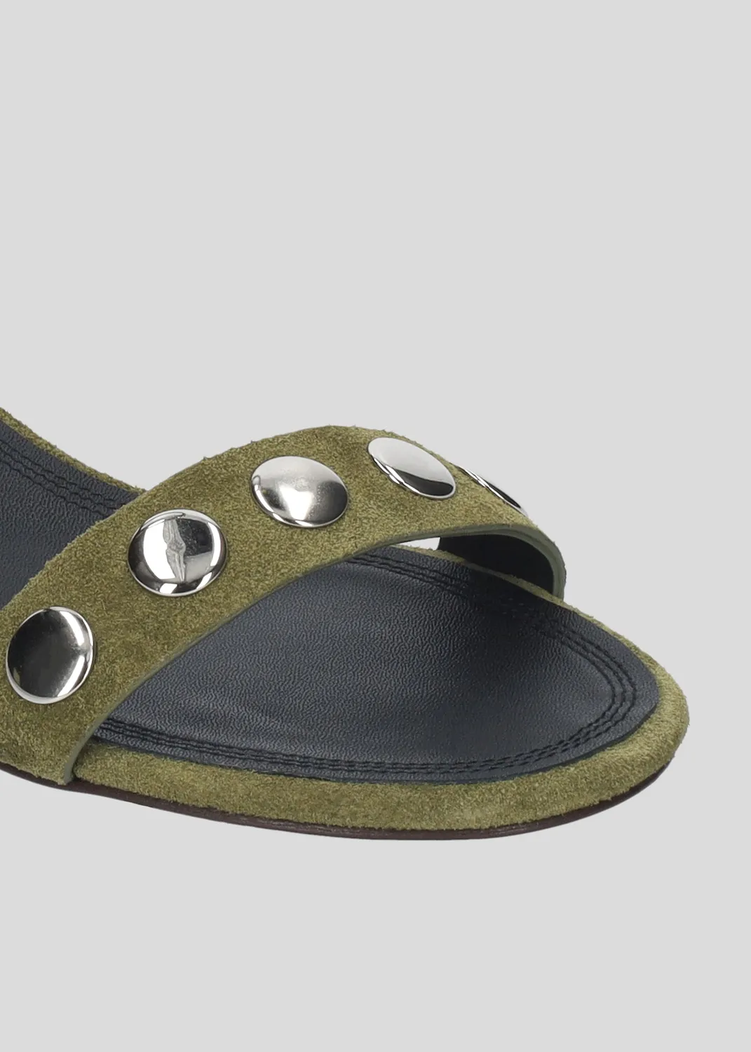 Lola Cruz Maïna Sandal 45 sandales à talons kaki petit talon